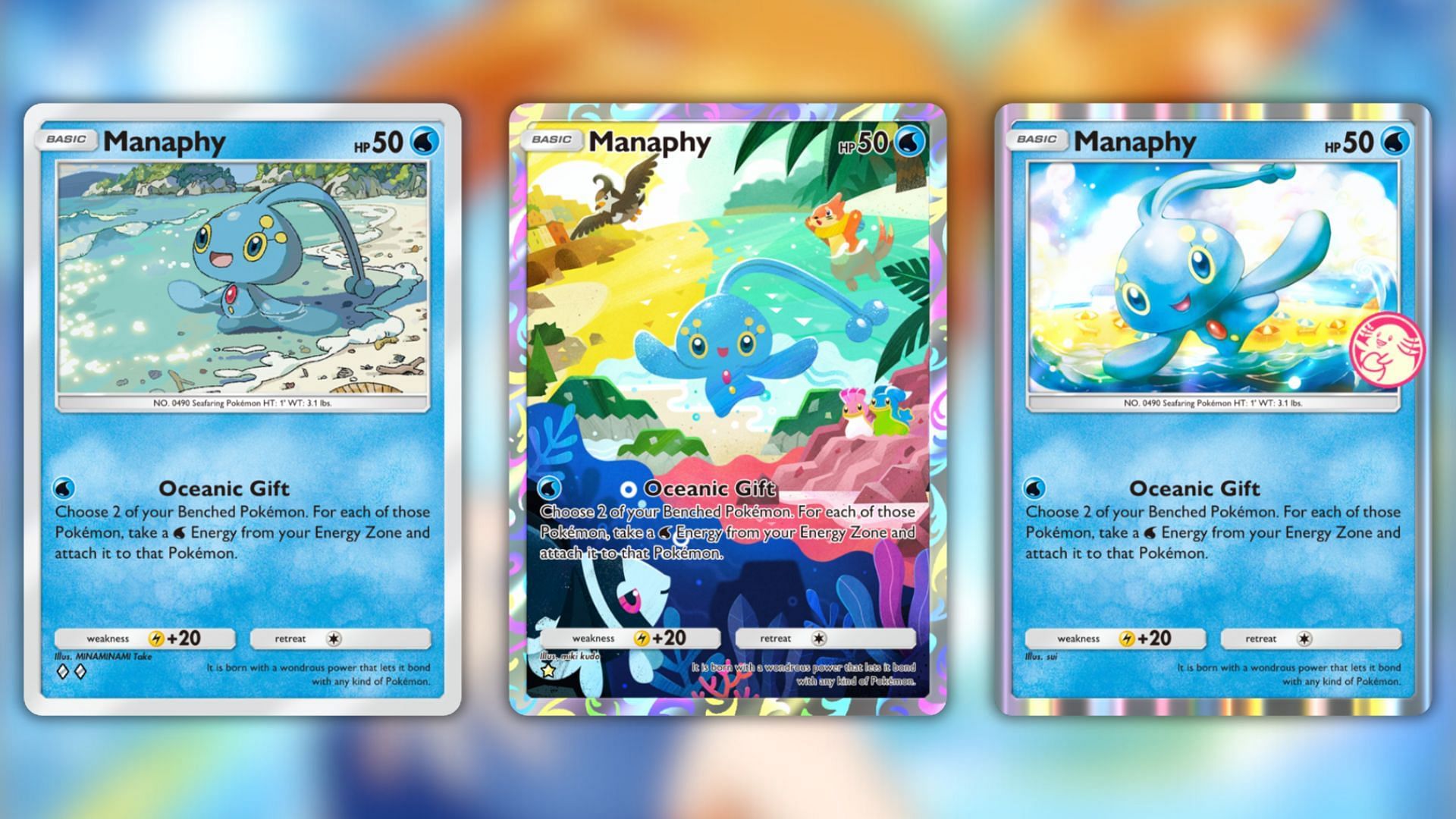 All Manaphy variants in the game (Image via The Pokemon Company)